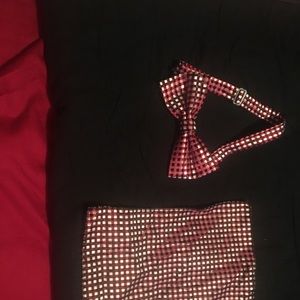 Bow tie and suspenders